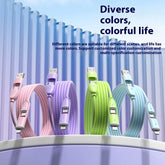 Four-in-one Silicone Fast Charge Data Cable - Show Gadgets